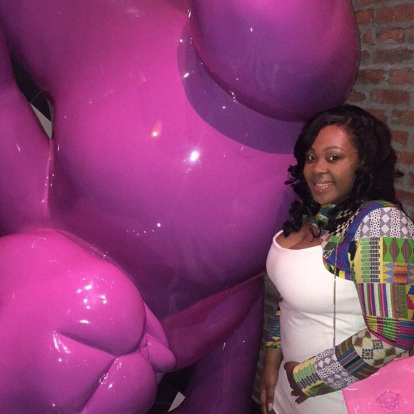 Hand made African print color-block dress - Picture 2 of 3